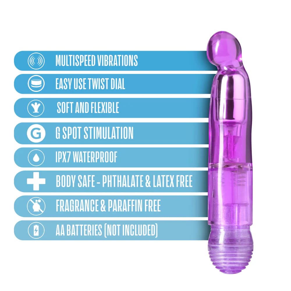 Vibrador jelly Rumba 14 cm2