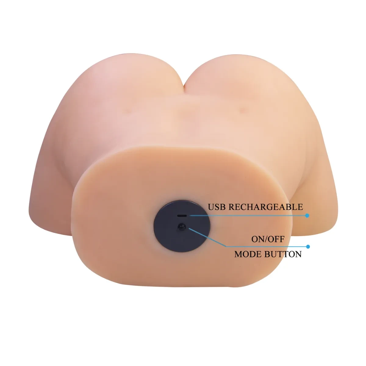 Masturbador ano, vagina y vibrador Liora4