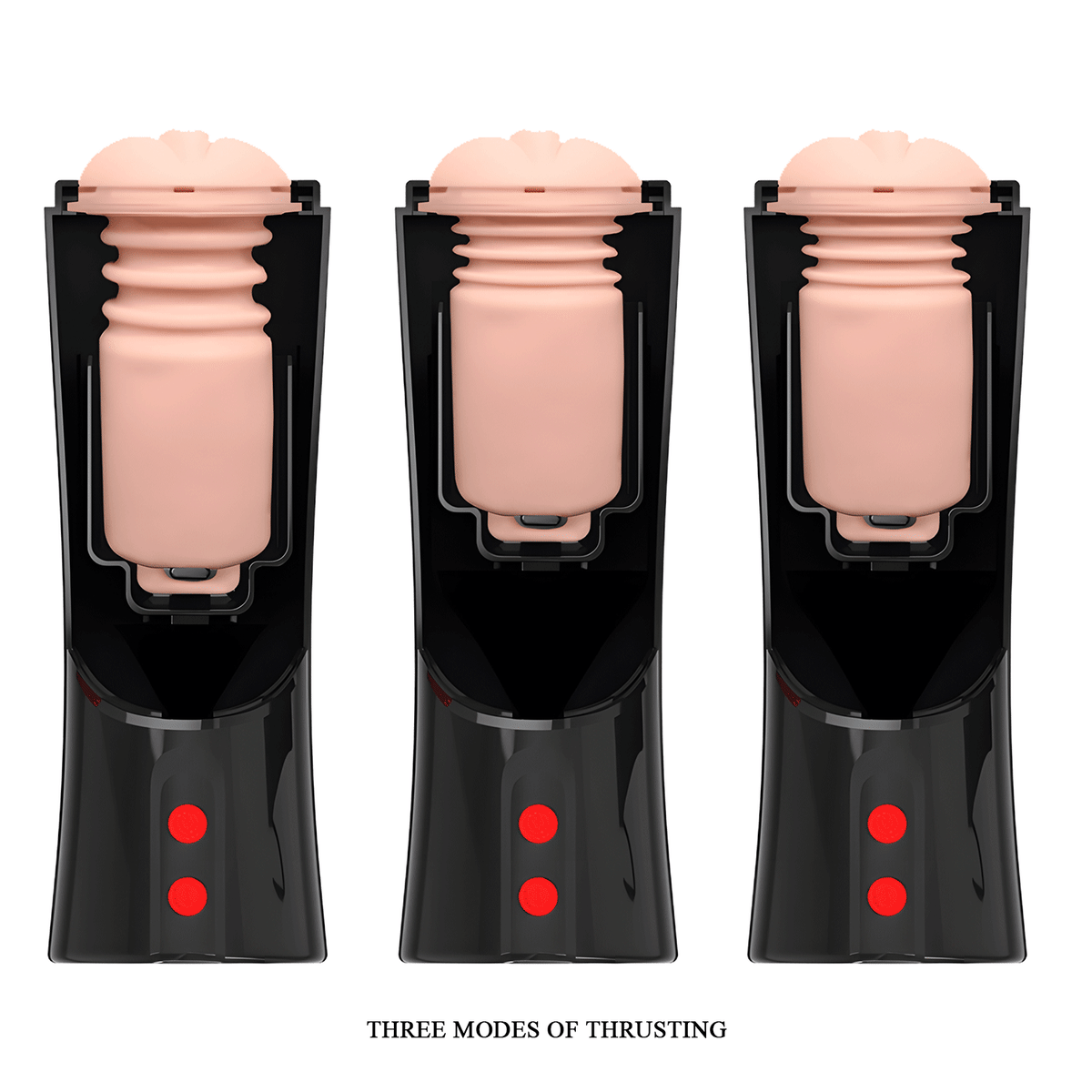 Masturbador masculino retractil Ozzy negro1