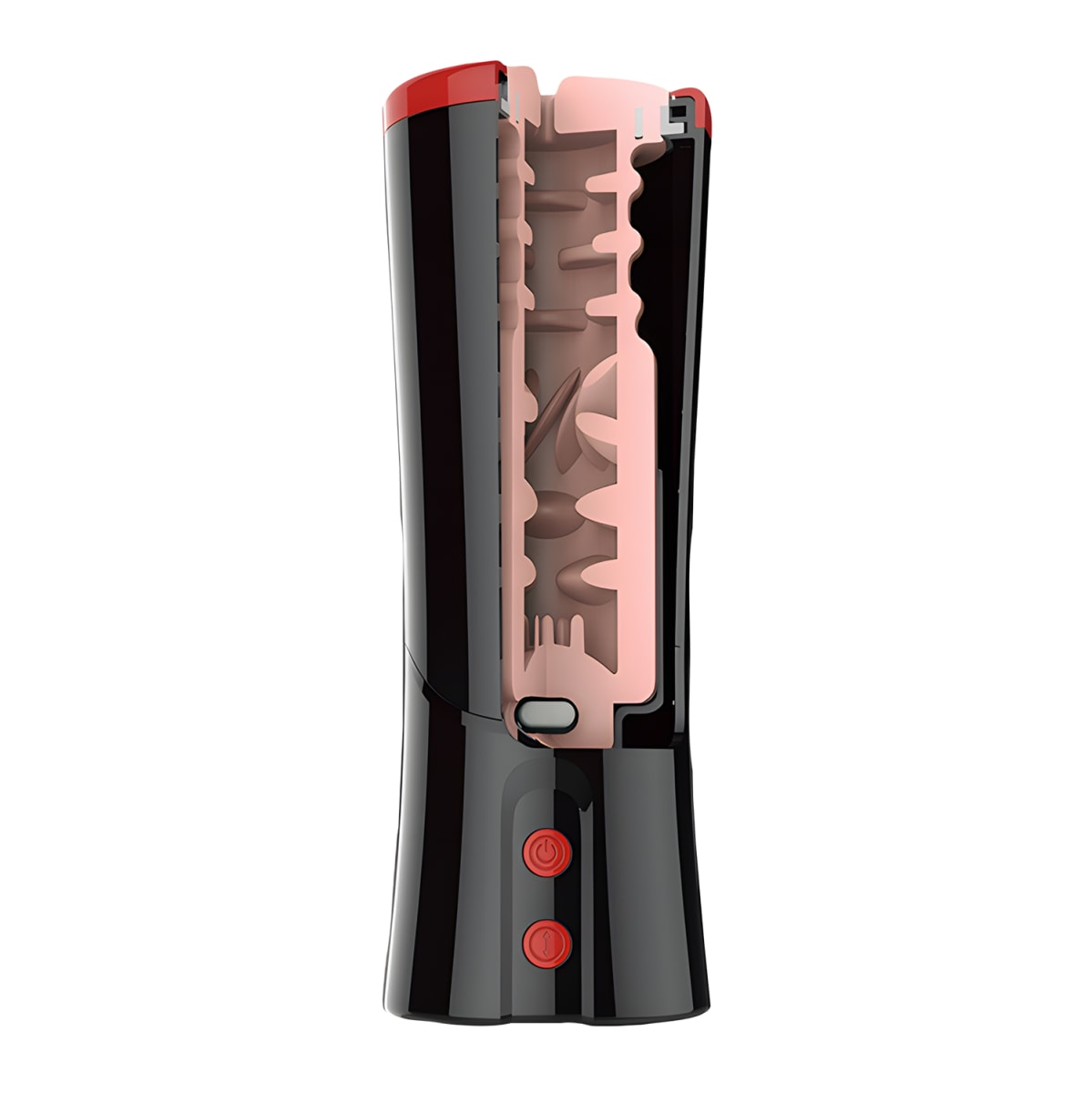 Masturbador masculino retractil Ozzy negro2