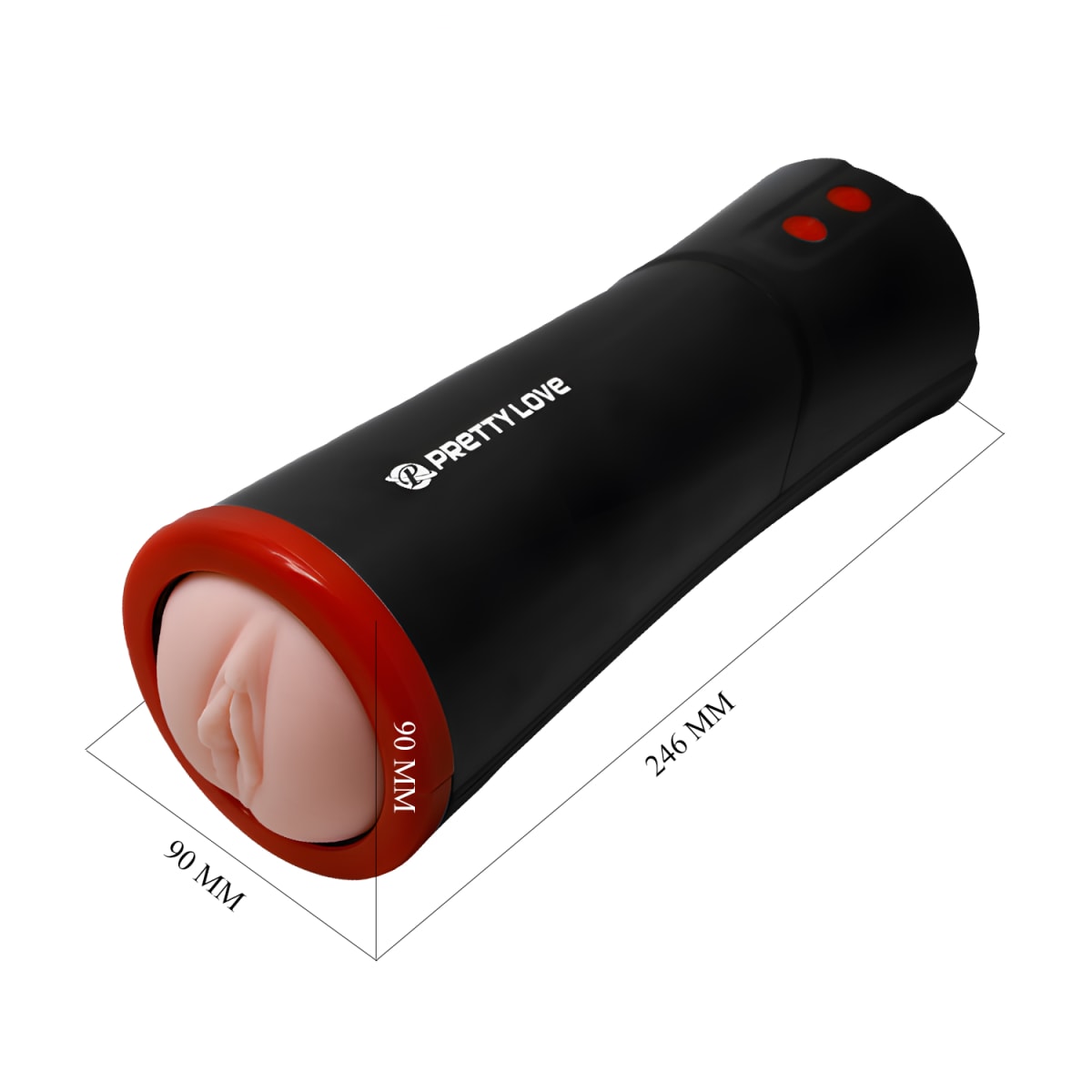 Masturbador masculino retractil Ozzy negro4