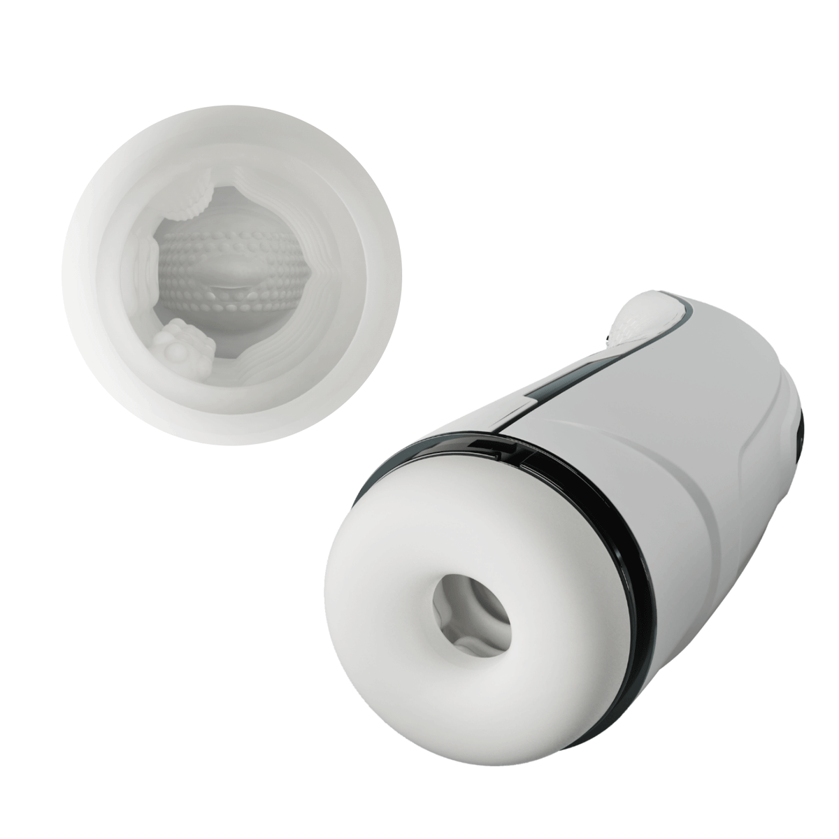 Masturbador masculino con vibrador Marissa - Recargable3