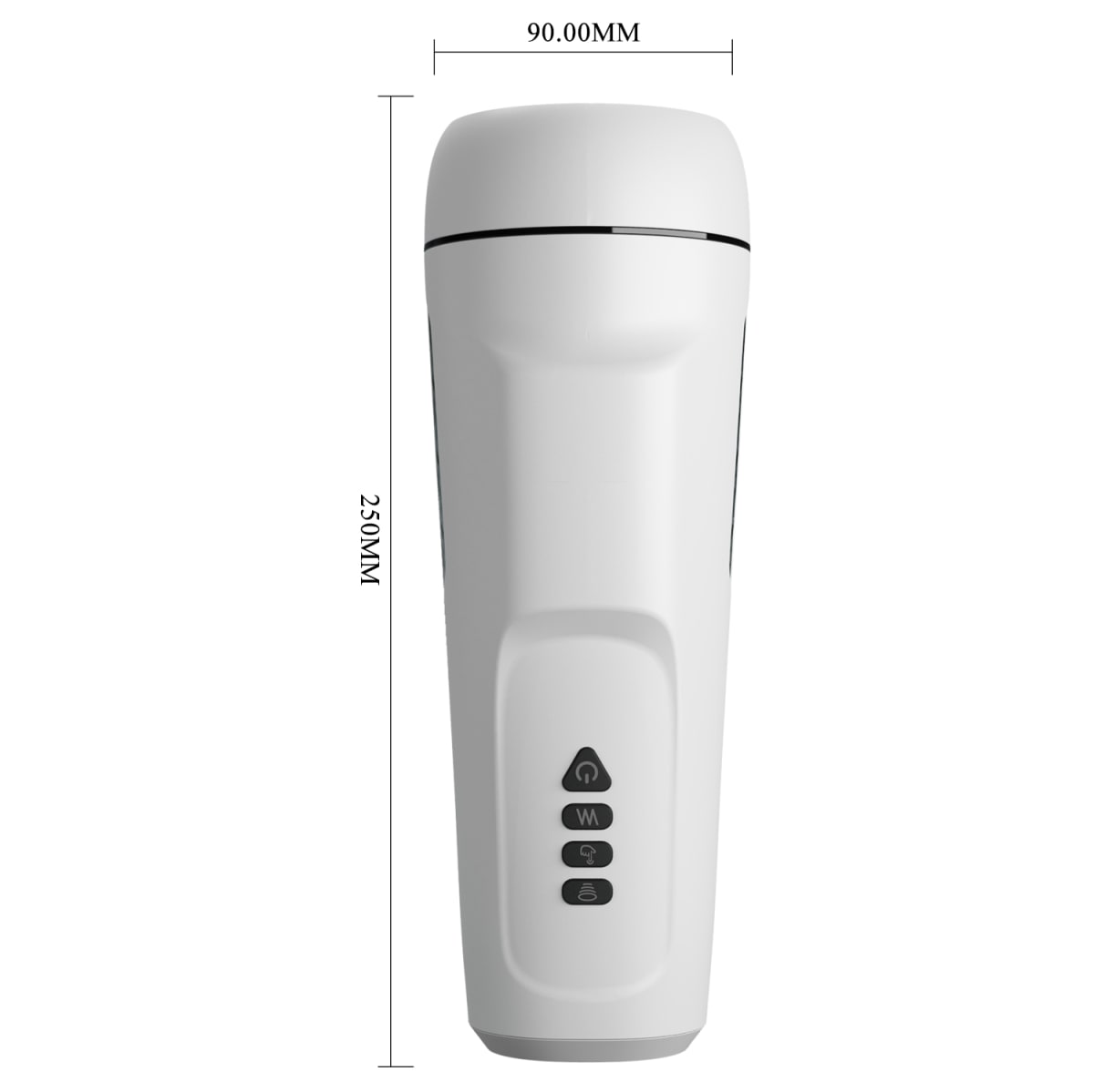 Masturbador masculino con succión Sienna - Recargable4