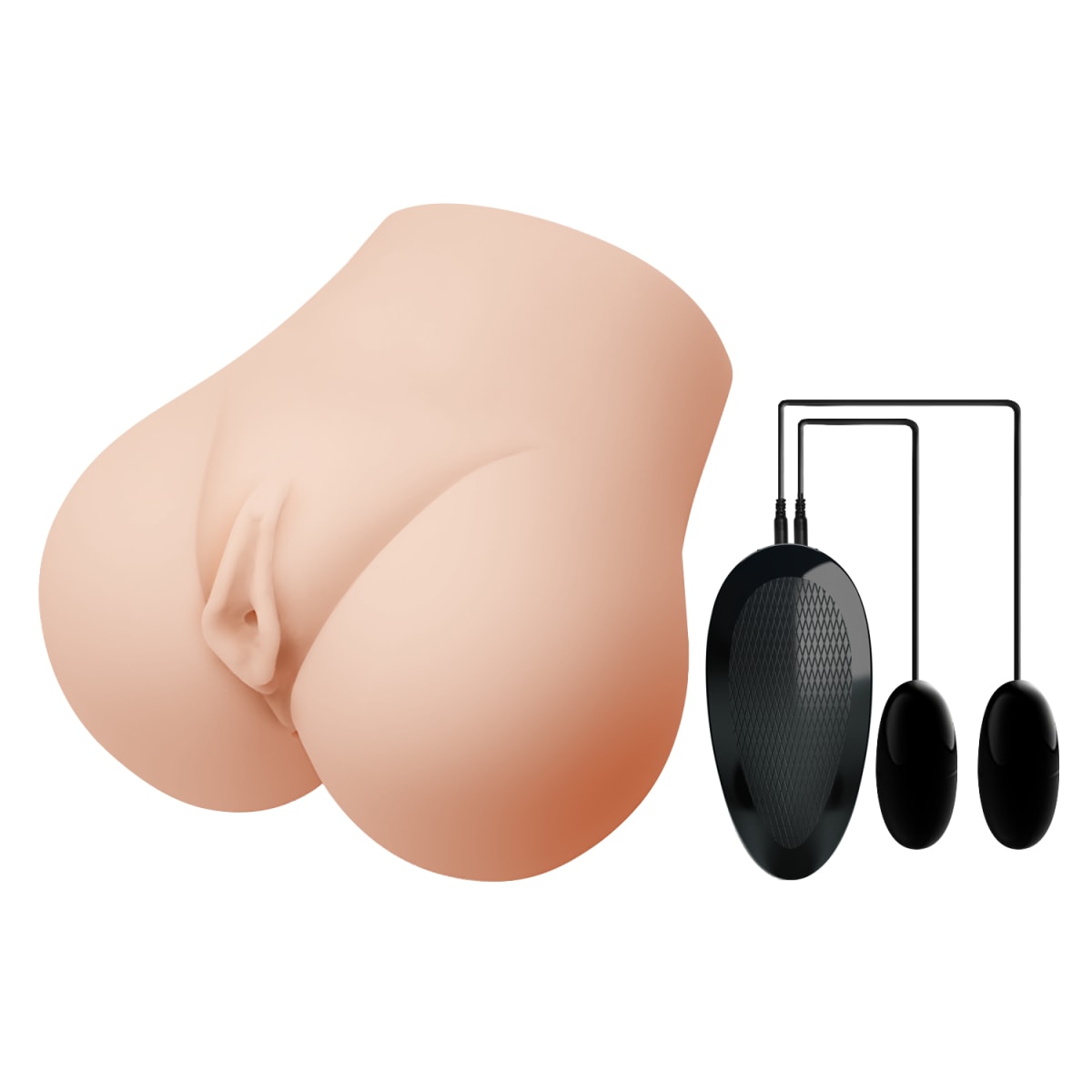 Masturbador realista con doble vibrador 21