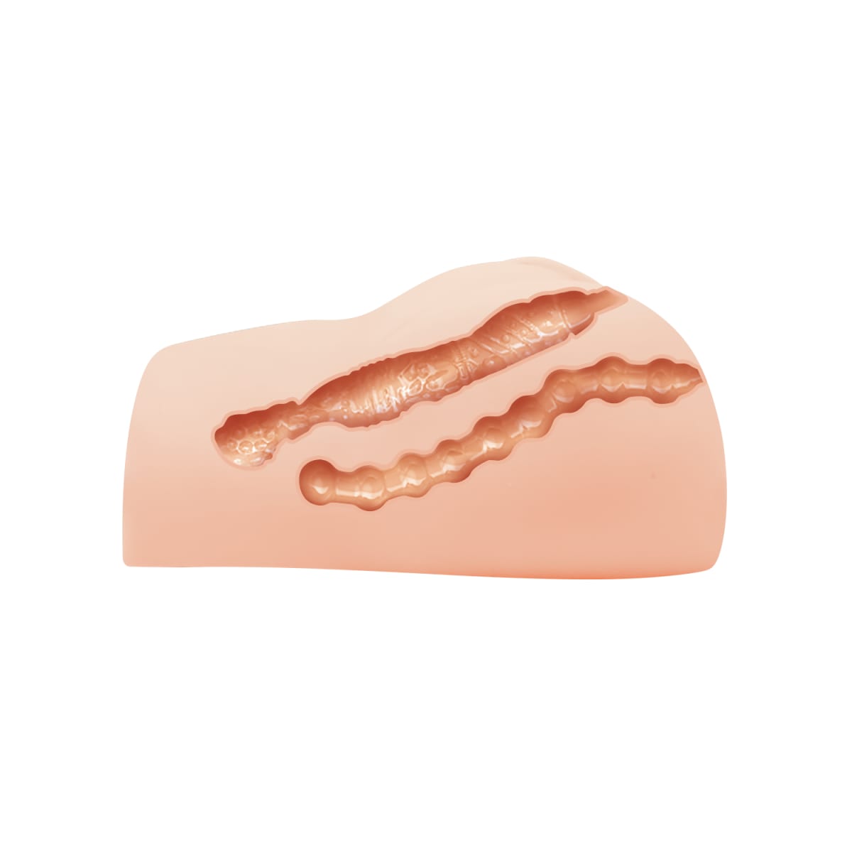 Masturbador realista con doble vibrador 23