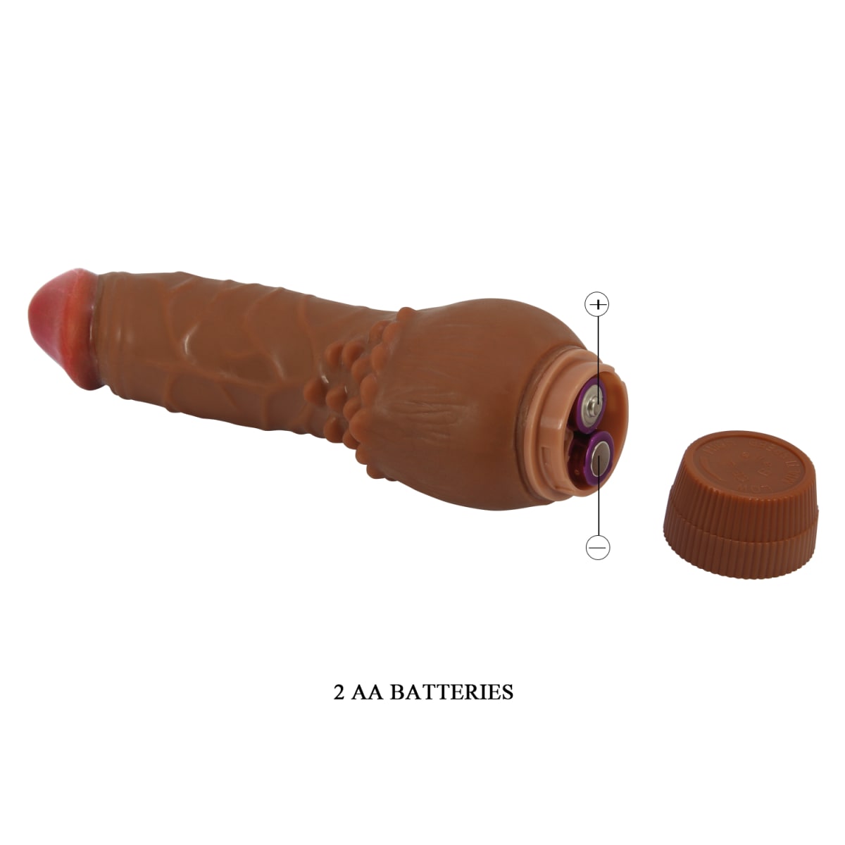 Vibrador TPR Clark marrón 17 cm4