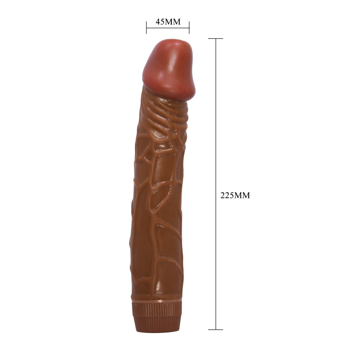 Vibrador TPR Bob marrón 20 cm2
