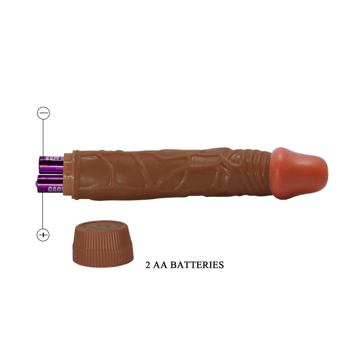 Vibrador TPR Bob marrón 20 cm4