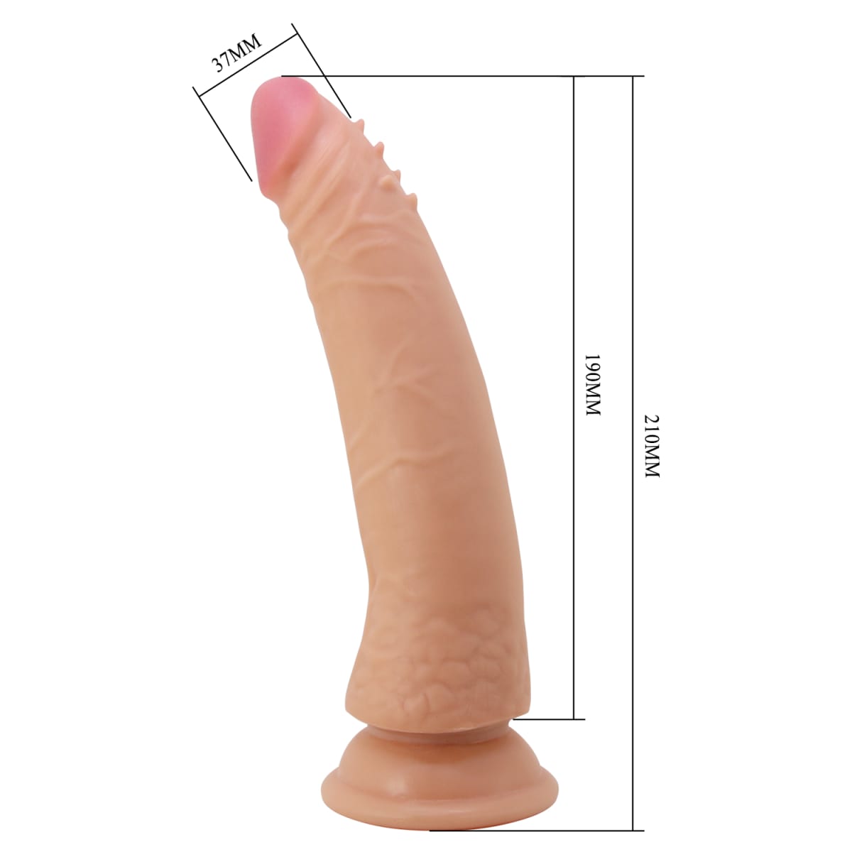 Dildo ultrarealista doble capa Kable 19 cm3