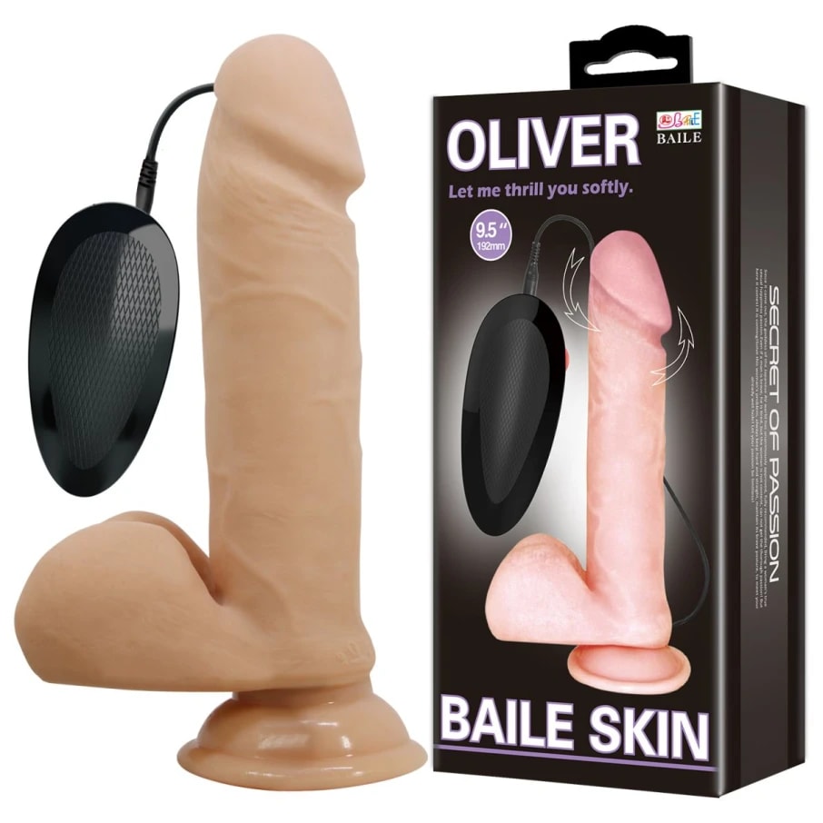 Vibrador realista rotador Oliver 20 cm1