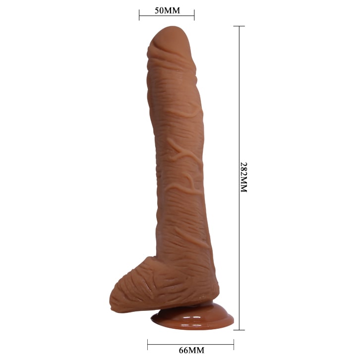 Dildo realista Alex marrón 27 cm3