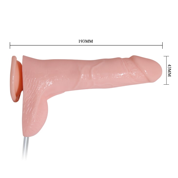 Vibrador realista con eyaculación 18 cm2