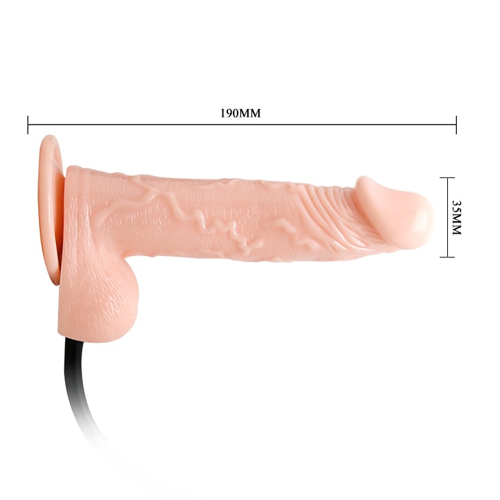 Vibrador realista inflable 18 cm5