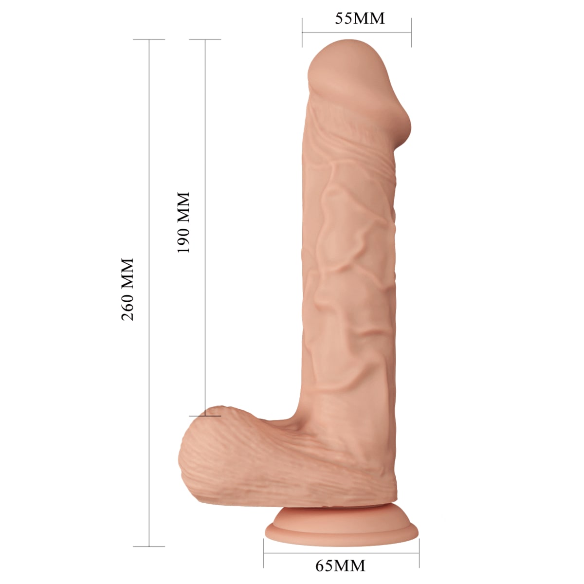 Dildo ultrarealista Bergrisi 25 cm4