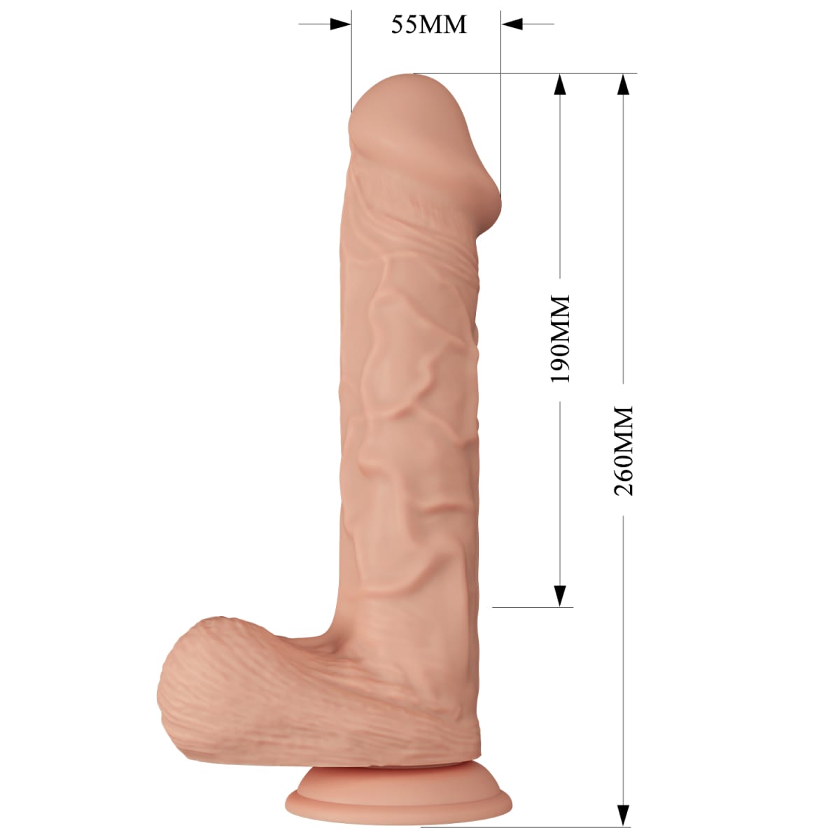 Vibrador ultrarealista Bergrisi 25 cm4