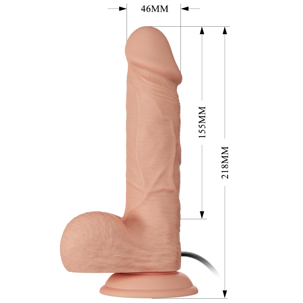 Vibrador ultrarealista Najm 15.5 cm5