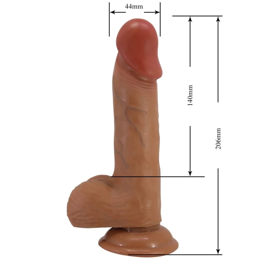 Dildo realista Catoblepas Marrón4