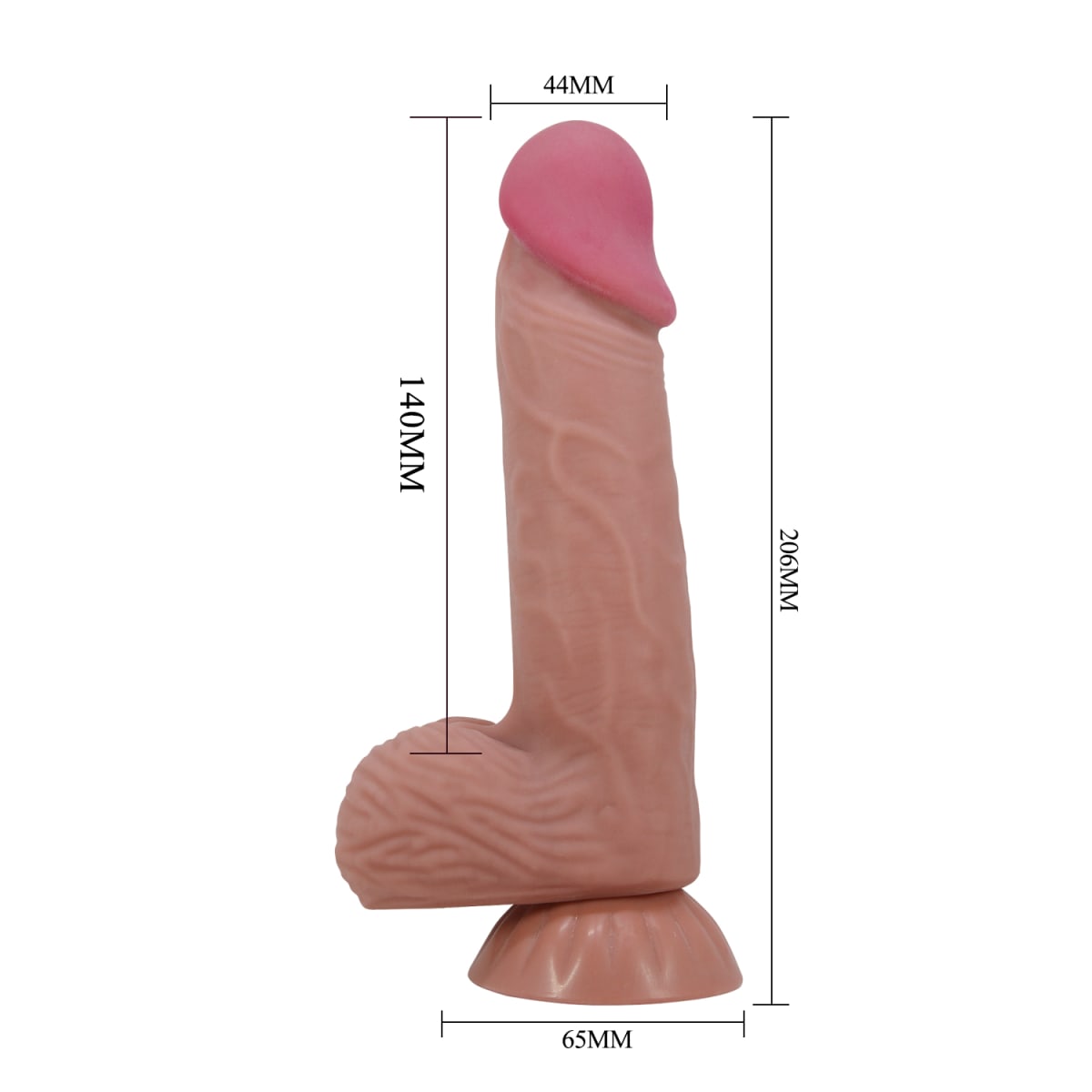 Dildo ultrarealista doble capa Lisle latin 14 cm3