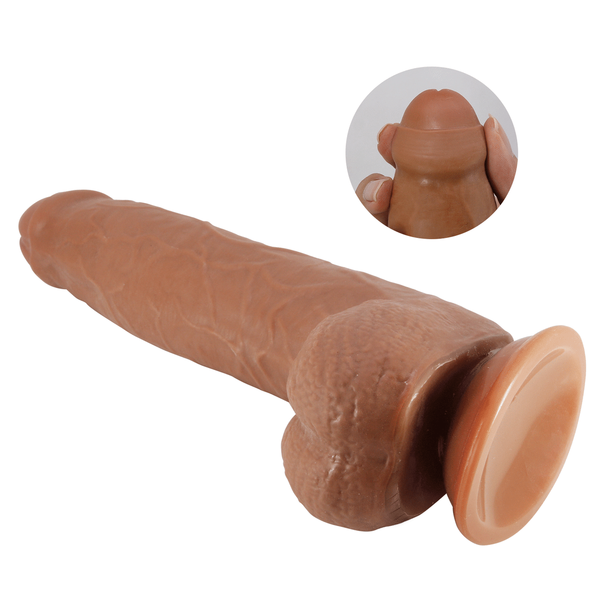Dildo ultrarealista doble capa Draco latin 15 cm3