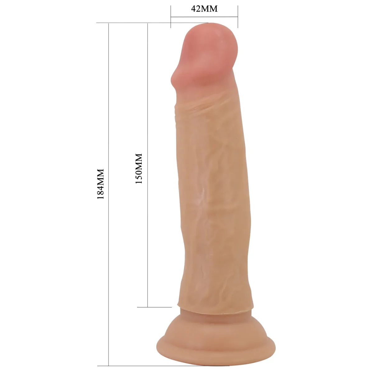 Dildo ultrarealista Quentin 18 cm4