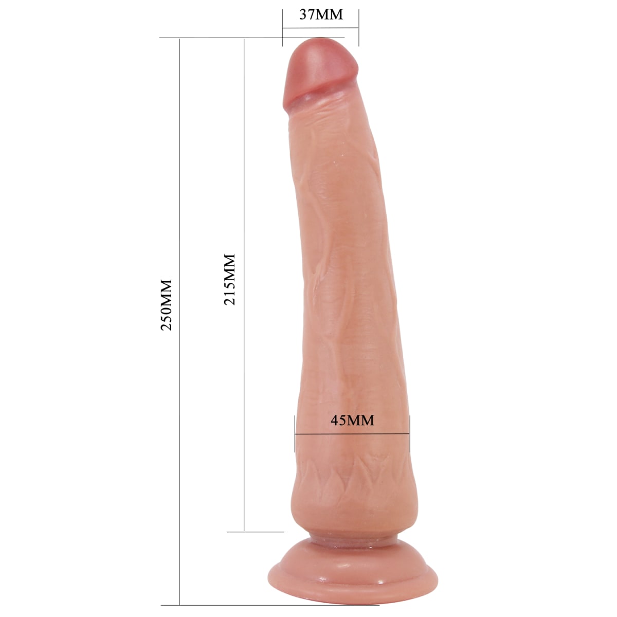 Dildo ultrarealista doble capa Tiemeyer 21.5 cm3