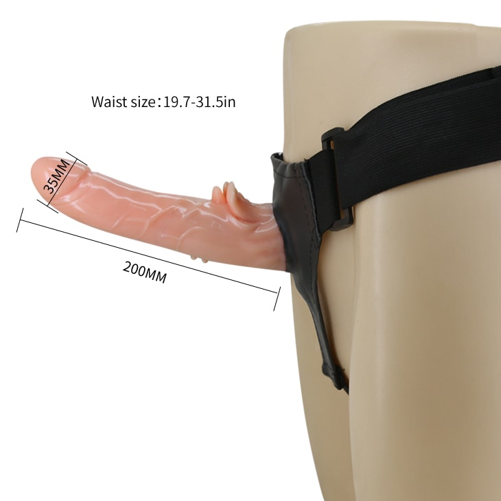 Vibrador con arnes ajustable 20 cm4