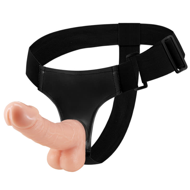 Dildo con arnes ajustable 14 cm1
