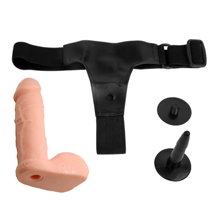 Dildo con arnes ajustable 15 cm1