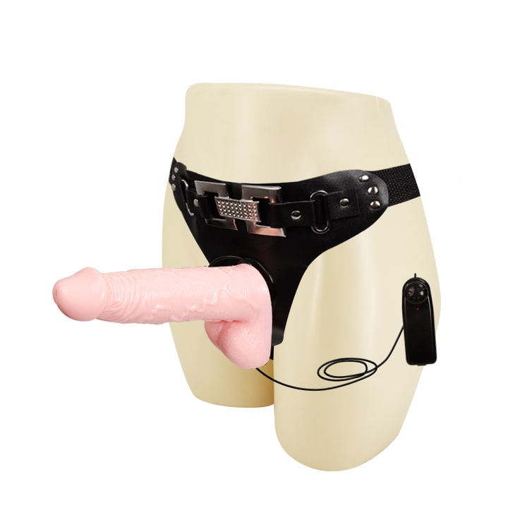 Vibrador con arnes ajustable 16 cm1