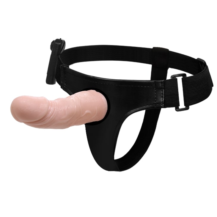 Protesis vibradora másculina con arnes ajustable 15 cm1
