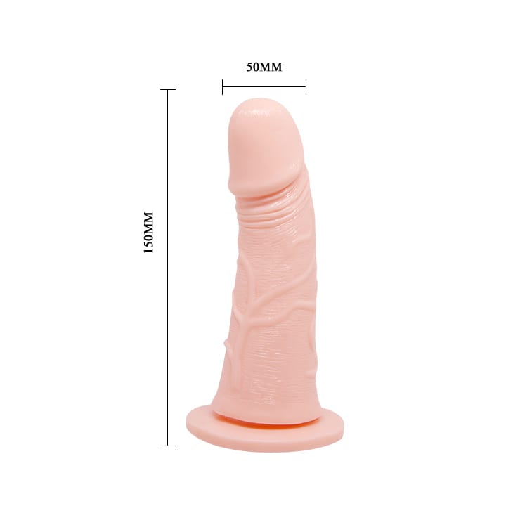 Protesis vibradora másculina con arnes ajustable 15 cm5