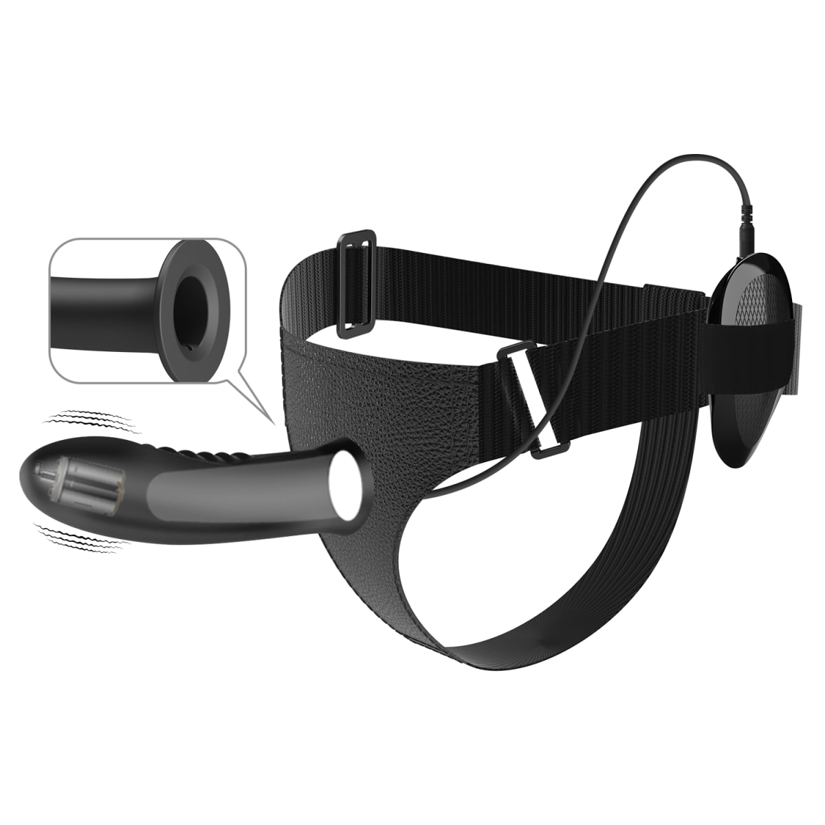 Prótesis masculina silicona con arnes ajustable 18.5 cm3