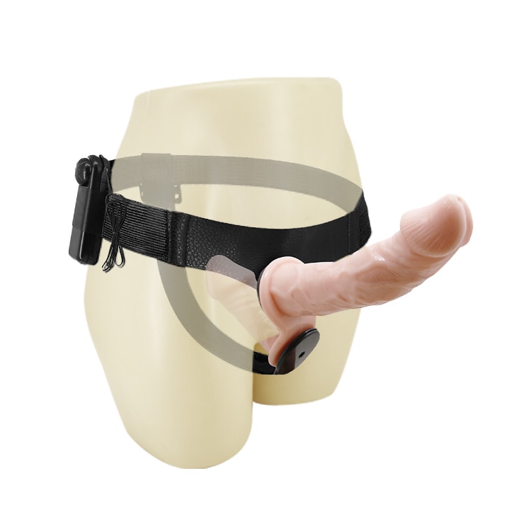 Vibrador doble con arnes ajustable 17.5 cm y 11 cm2