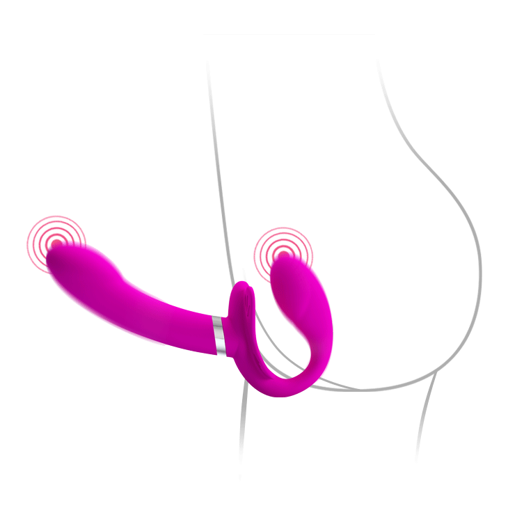 Vibrador doble penetración Valerie - Recargable2