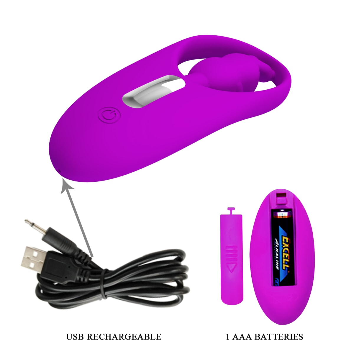 Tanga vibradora a control remoto Conejo - Recargable4