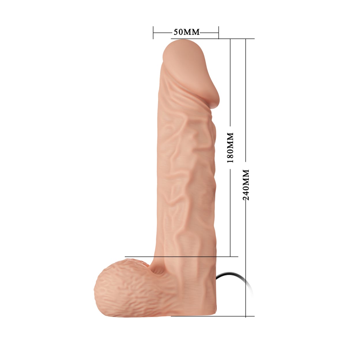 Vibrador con arnes ajustable 18 cm4