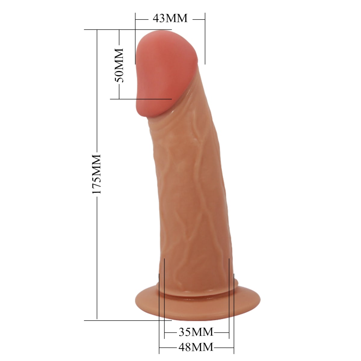 Prótesis masculina realista Stark 17.5 cm5