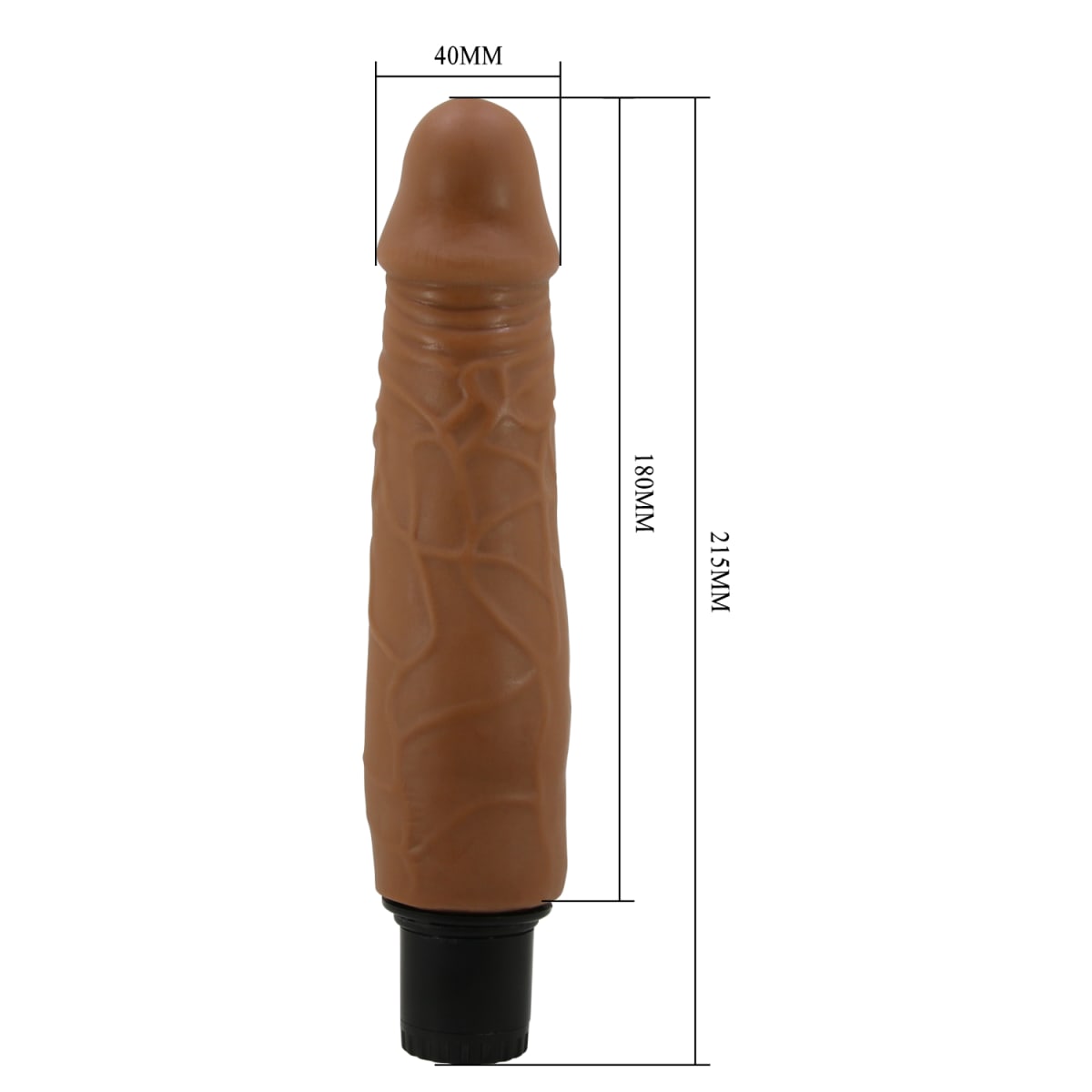 Vibrador ultrarealista doble capa Waldorf 18 cm3