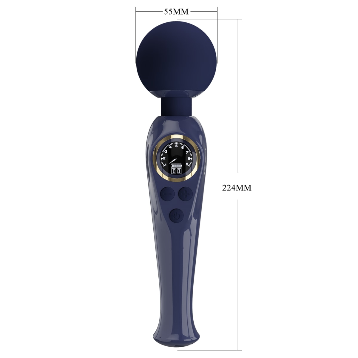 Vibrador para clítoris Skyler azul - Recargable4