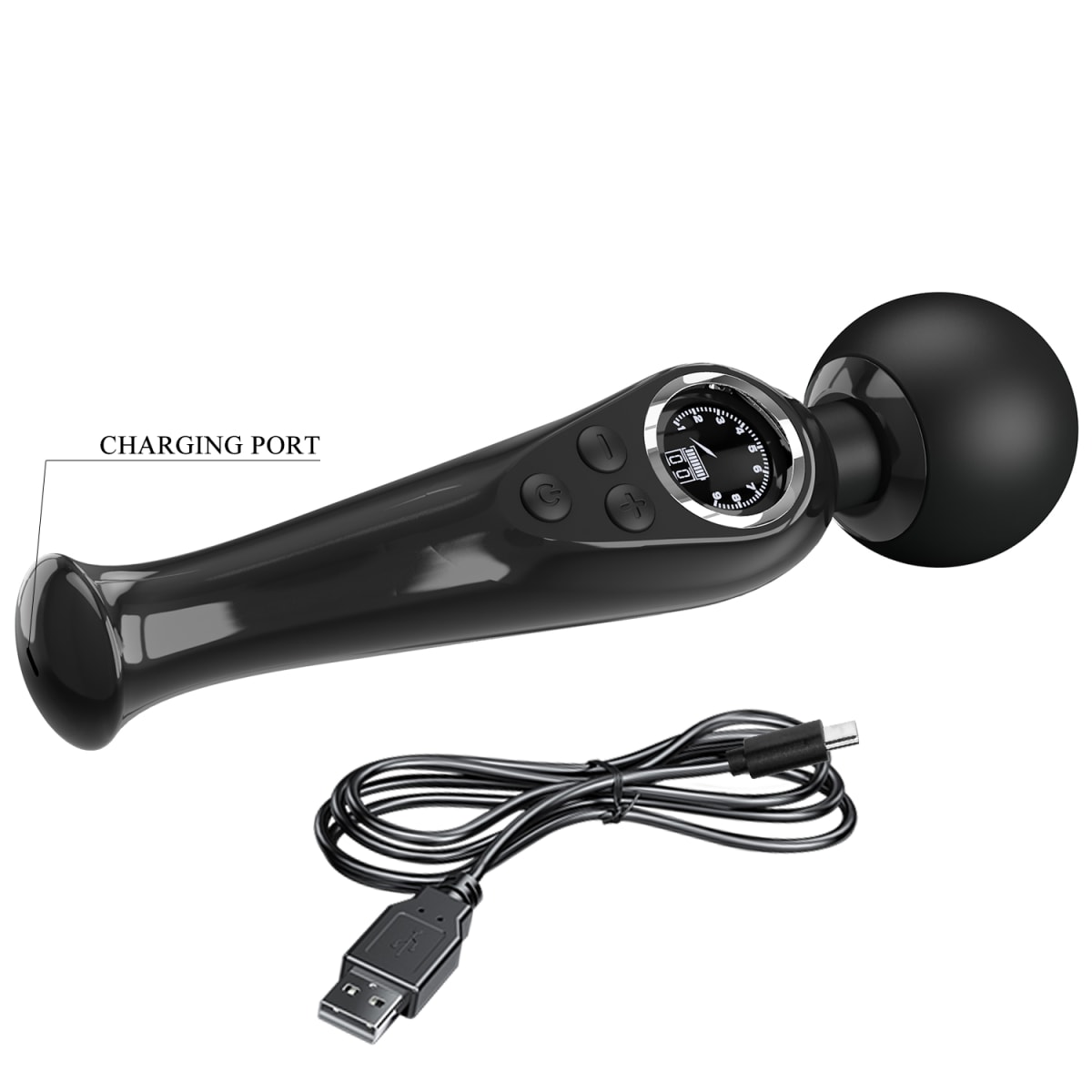 Vibrador para clítoris Skyler negro - Recargable3