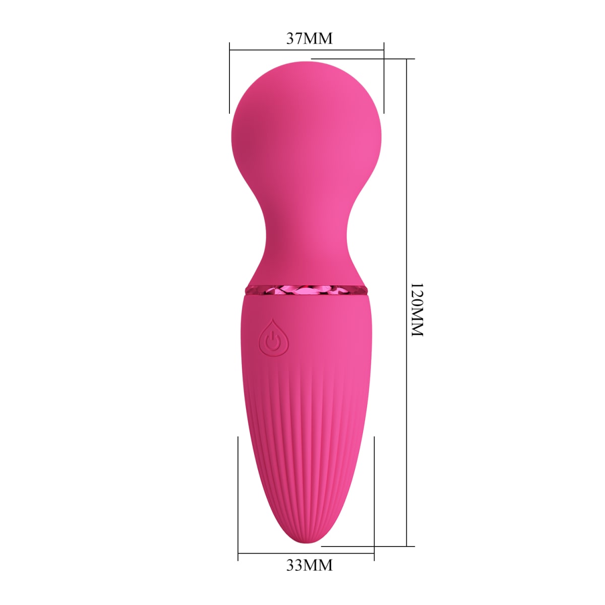 Vibrador para clítoris Dwayne Rosado - Recargable2