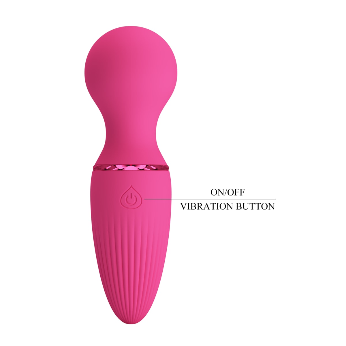 Vibrador para clítoris Dwayne Rosado - Recargable3
