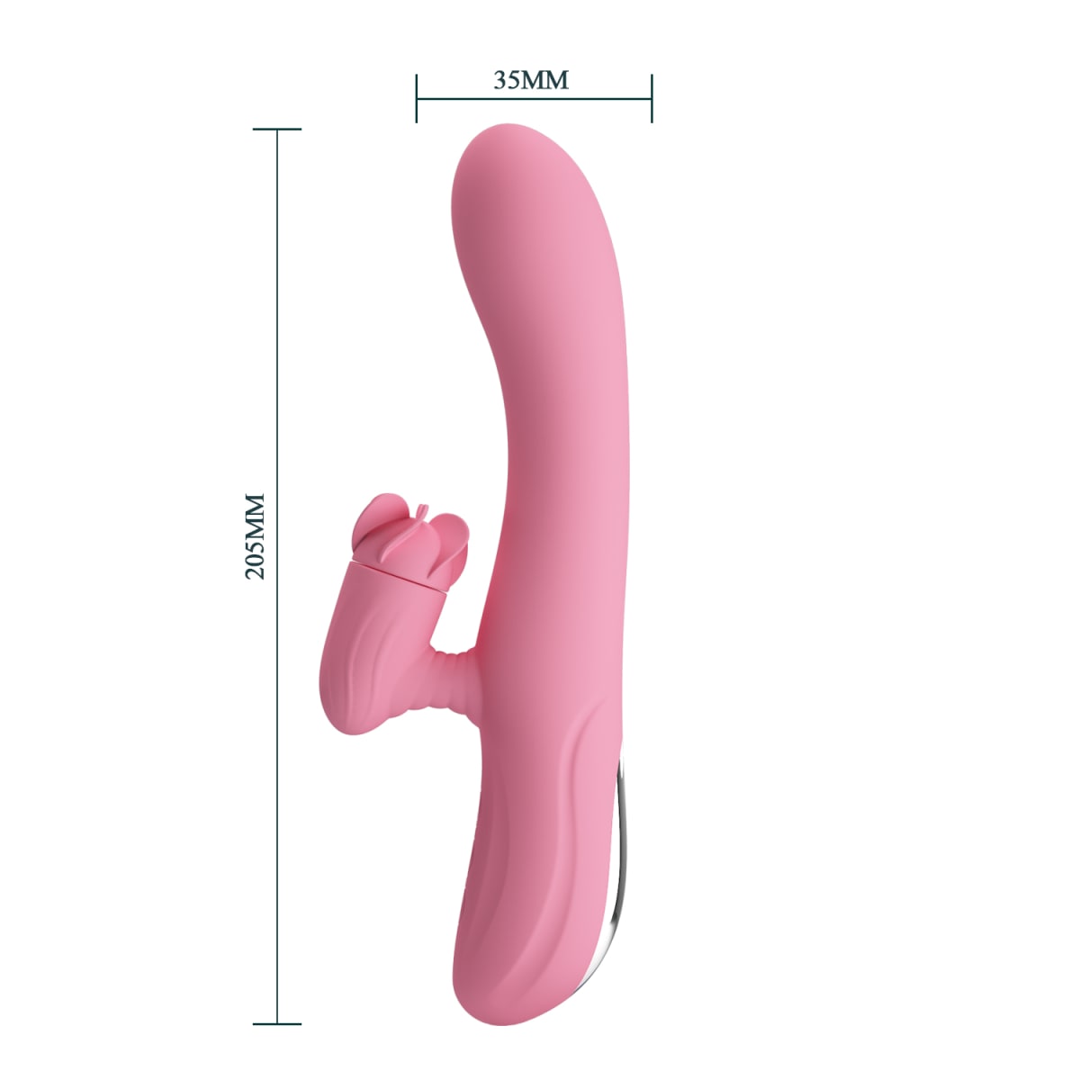 Vibrador rabbit Gina - Recargable3