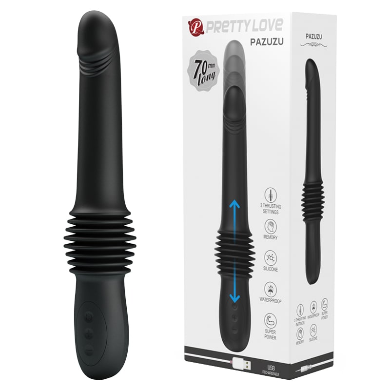 Vibrador retractil Pazuzo recargable1