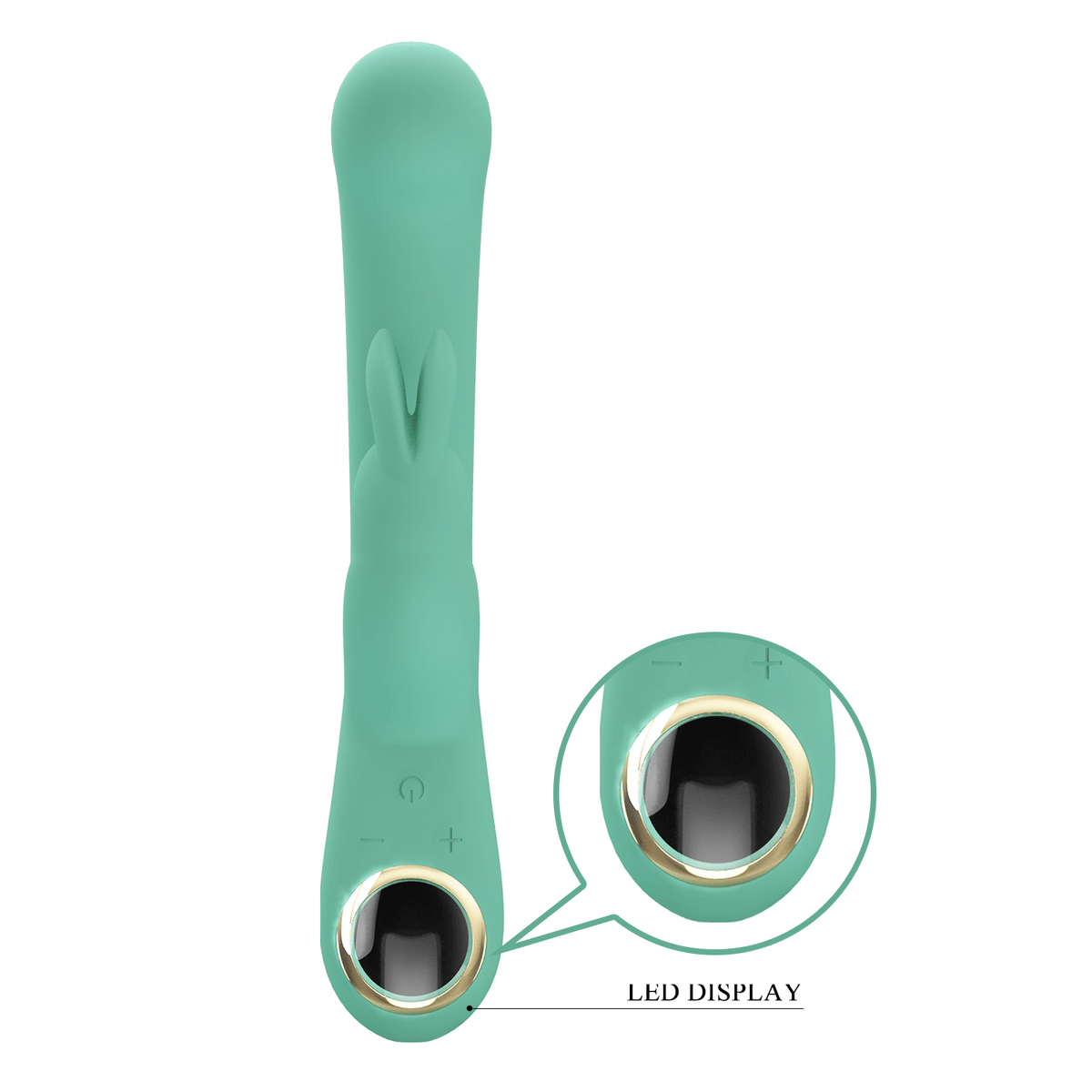 Vibrador rabbit con pantalla led Lamar - Recargable 23