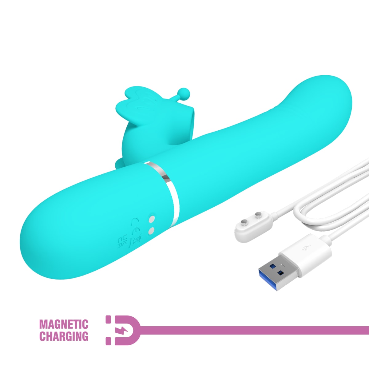 Vibrador rabbit succionador y movimiento Ridgely - Recargable 24