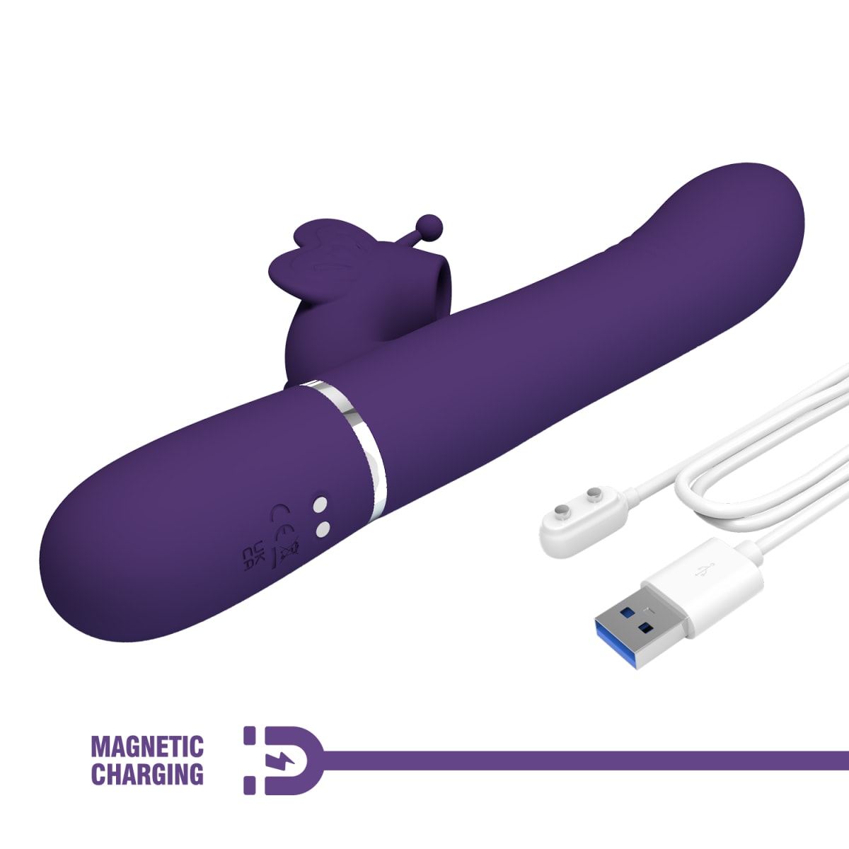 Vibrador rabbit succionador y movimiento Ridgely - Recargable 35