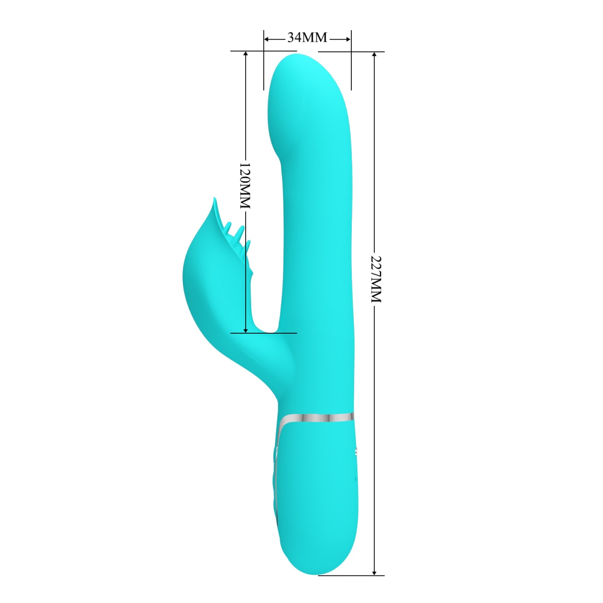 Vibrador rabbit bolas estimulantes Fabin - Recargable3