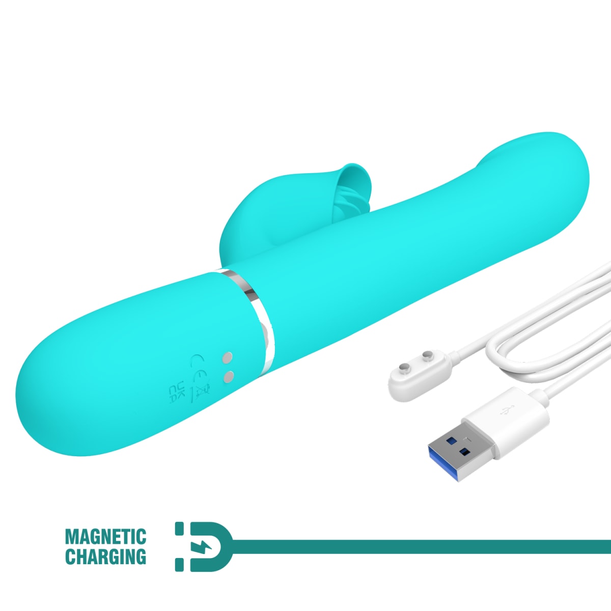 Vibrador rabbit bolas estimulantes Fabin - Recargable5