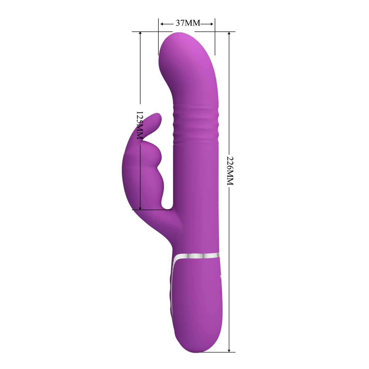 Vibrador rabbit retractil Coale - Recargable2